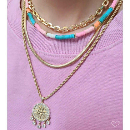 Choker Piuka Maui Fimos Candy Colors