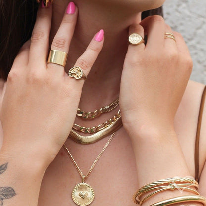 Choker Piuka Yanca Elos Folheado a Ouro 18k