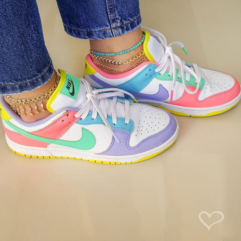 Tornozeleira Piuka Mari Zircônias Cristal Folheada a Ouro 18k