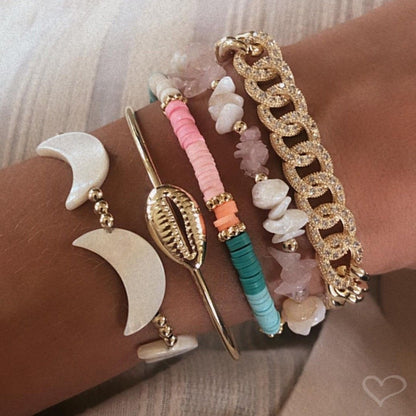 Pulseira Folheada a Ouro 18k Elos Groumet Zircônias Yumi