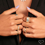 Anel Folheado a Ouro 18k Camadas de Metal Luna