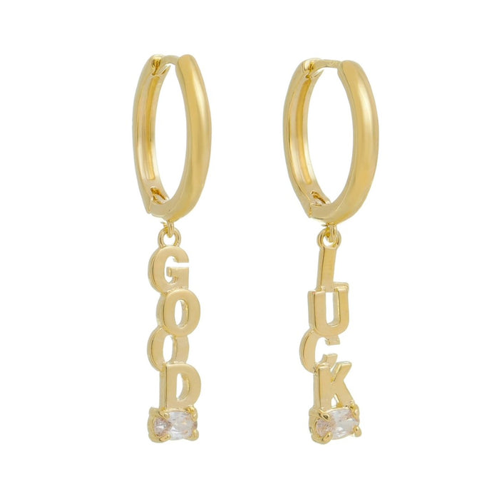 Brinco de Argola Good Look Zircônia Folheado a Ouro 18k