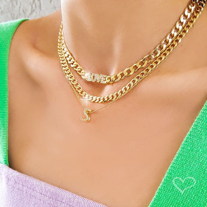 Choker Piuka Frida Elos Groumet Folheado a Ouro 18k