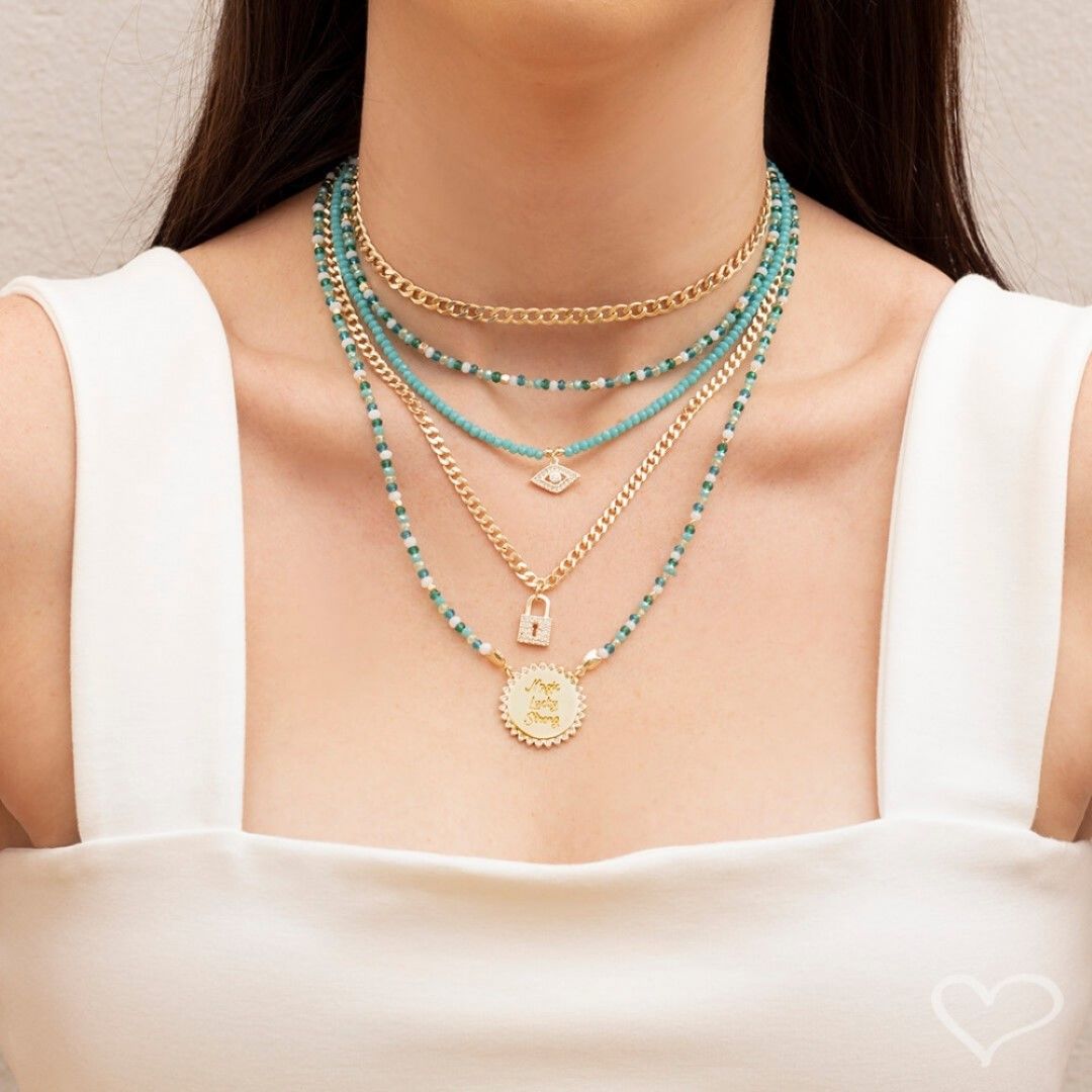 Choker Piuka Frida Elos Groumet Folheado a Ouro 18k
