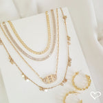 Colar Feminino Rafa Locker Baguete Zircônias Folheado a Ouro 18k