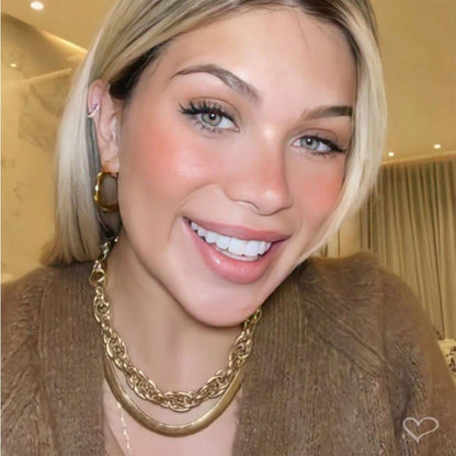 Choker Piuka Fernanda Malha Metal Larga Folheada a Ouro 18k