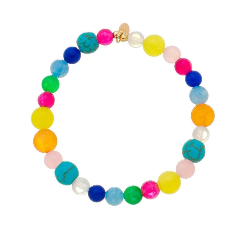 Pulseira Feminina Ana Beatriz Pedras Naturais Coloridas