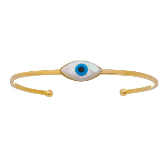 Bracelete Piuka July Olho Grego Folheado a Ouro 18k