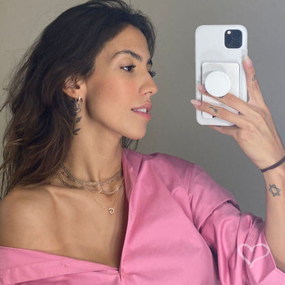 Choker Piuka Taylor Pequena Zircônias Baguete Cristal Folheado a Ouro 18k