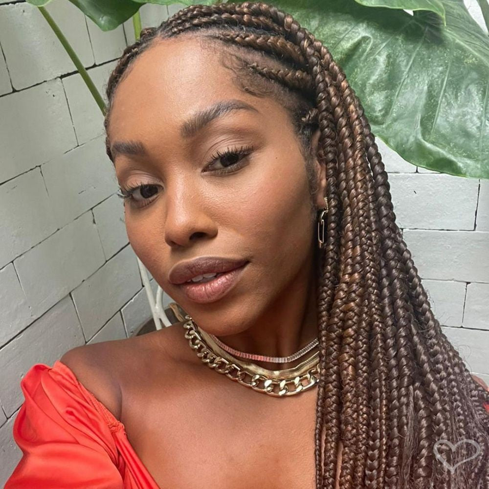 Choker Piuka Taylor Pequena Zircônias Baguete Cristal Folheado a Ouro 18k