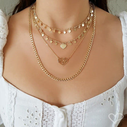 Colar Longo Margo Elos Folheado a Ouro 18k