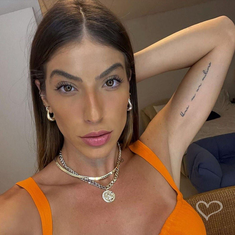 Brinco de Argola Pequena Diana Vintage Metal Folheado a Ouro 18k