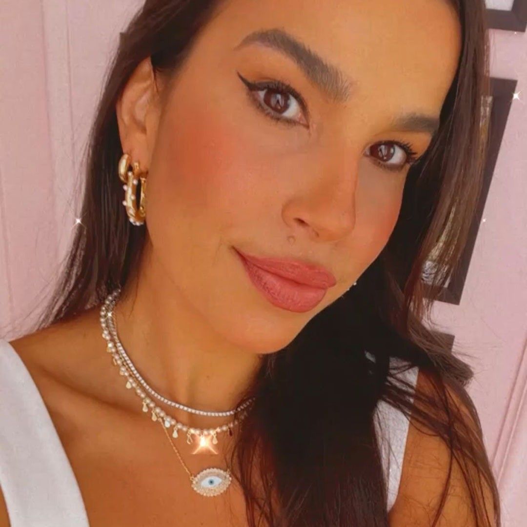 Brinco de Argola Manuela Pérolas Folheado a Ouro 18k