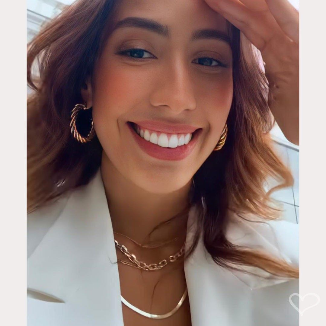 Choker Piuka Mônica Dua Elos Folheada a Ouro 18k e Folheada em Ródio Branco