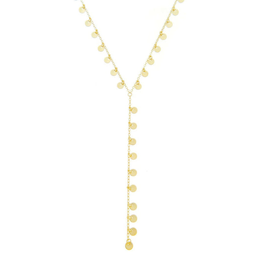 Colar Gravatinha Lea Mini Medalhas Folheado a Ouro 18k