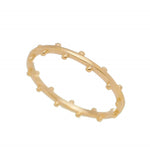 Anel Folheado a Ouro 18k Mini Bolinhas Duda