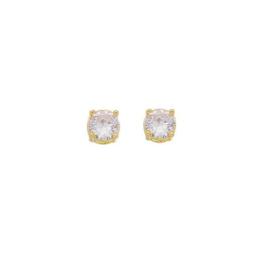 Brinco Ponto de Luz Lavínia Zircônia Folheado a Ouro 18k