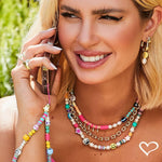 Anel Folheado a Ouro 18k Bolinhas de Metal Felicia