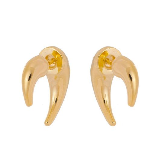 Brinco Piuka Becky Vintage Geométrico Folheado a Ouro 18k