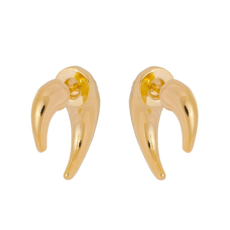 Brinco Piuka Becky Vintage Geométrico Folheado a Ouro 18k