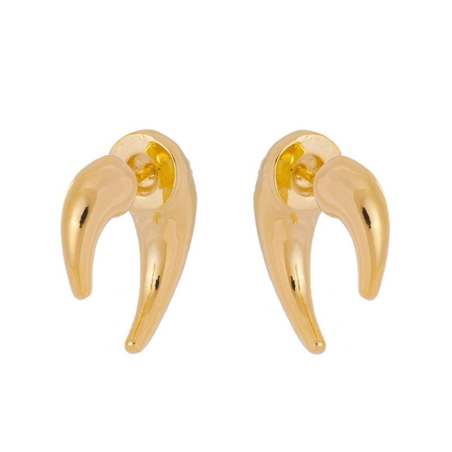 Brinco Piuka Becky Vintage Geométrico Folheado a Ouro 18k