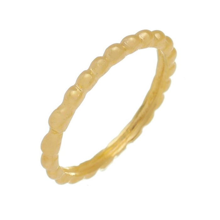 Anel Folheado a Ouro 18k Bolinhas Ariel