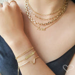 Pulseira Piuka Plaquinha Signos Folheada a Ouro 18k - Piuka