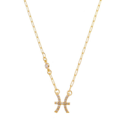 Colar de Signos Zircônias Folheado a Ouro 18k