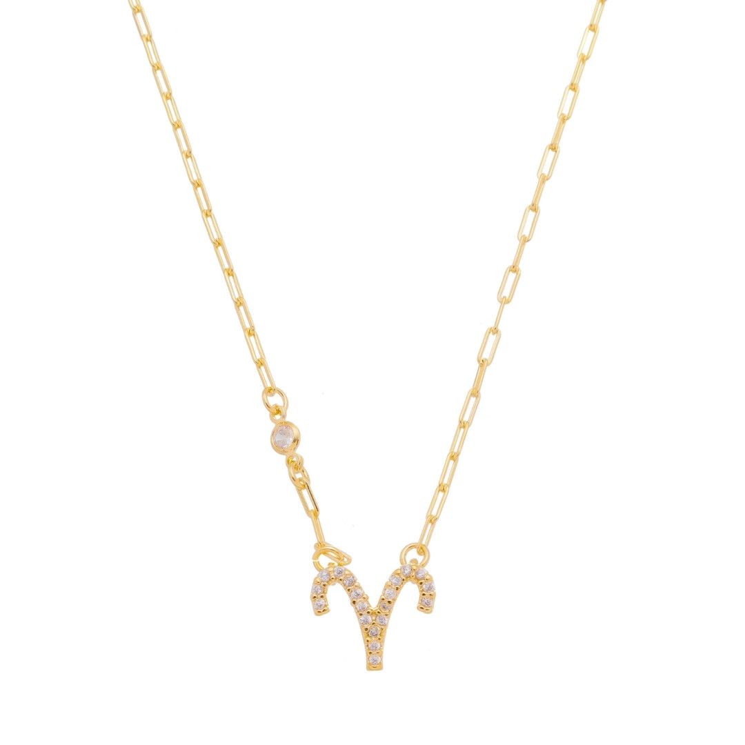 Colar de Signos Zircônias Folheado a Ouro 18k