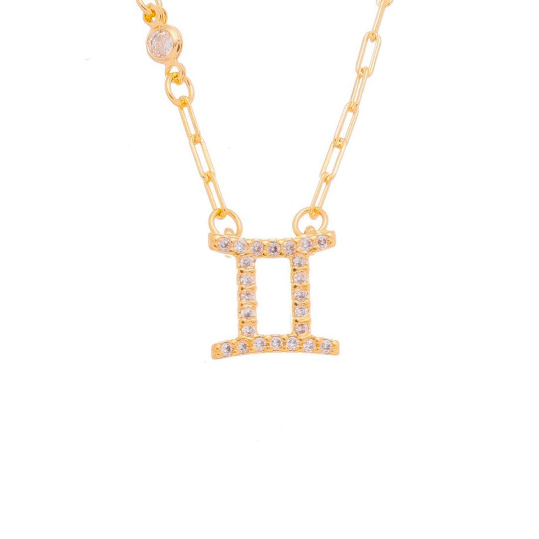 Colar de Signos Zircônias Folheado a Ouro 18k