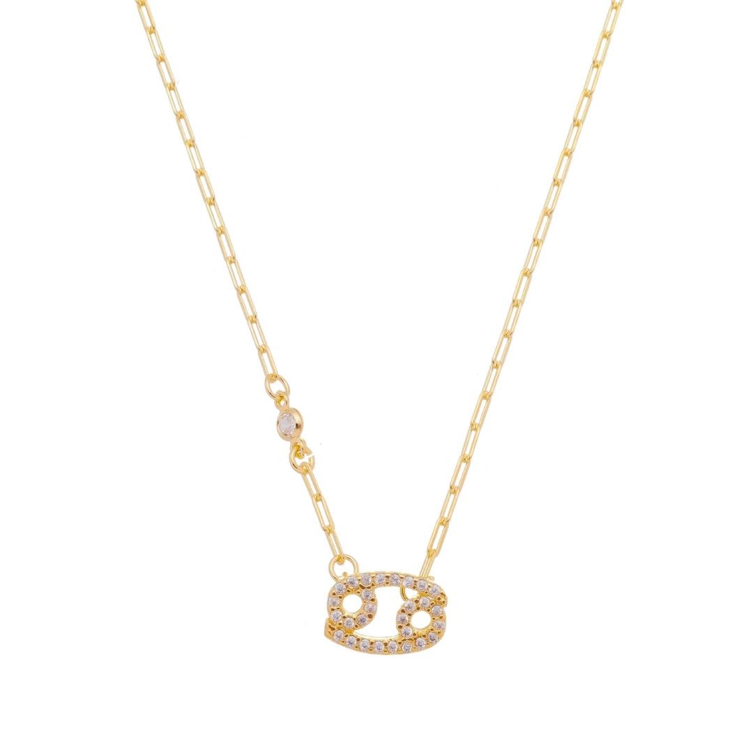 Colar de Signos Zircônias Folheado a Ouro 18k