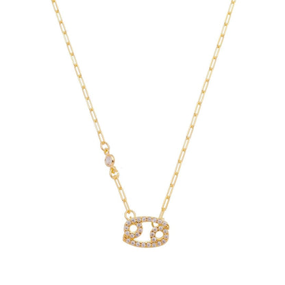 Colar de Signos Zircônias Folheado a Ouro 18k