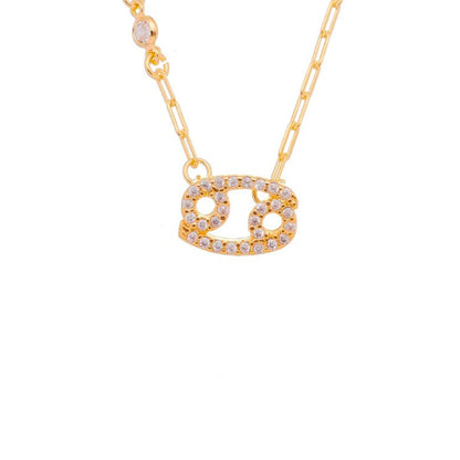 Colar de Signos Zircônias Folheado a Ouro 18k
