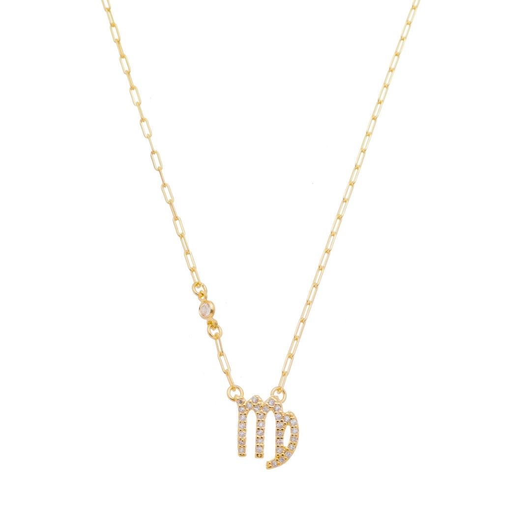 Colar de Signos Zircônias Folheado a Ouro 18k