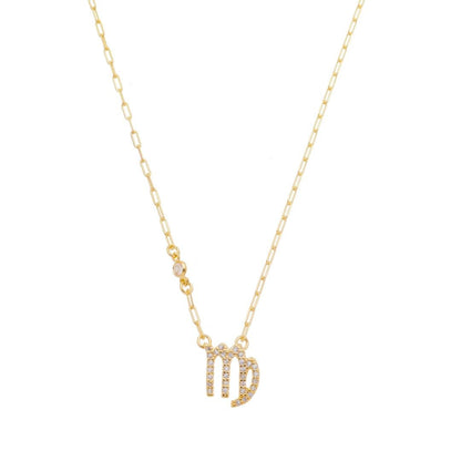Colar de Signos Zircônias Folheado a Ouro 18k