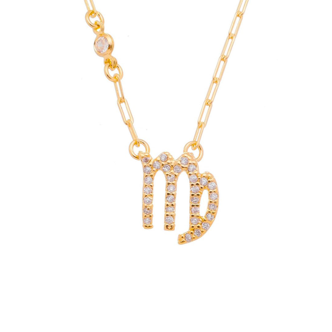 Colar de Signos Zircônias Folheado a Ouro 18k