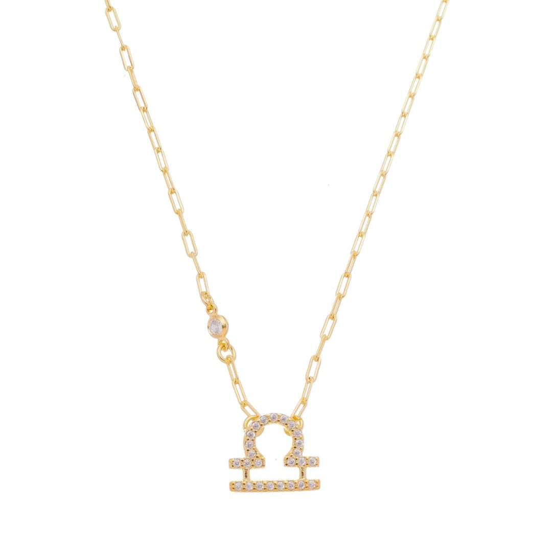 Colar de Signos Zircônias Folheado a Ouro 18k