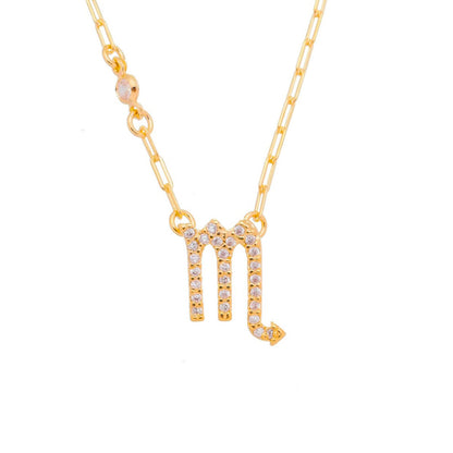 Colar de Signos Zircônias Folheado a Ouro 18k