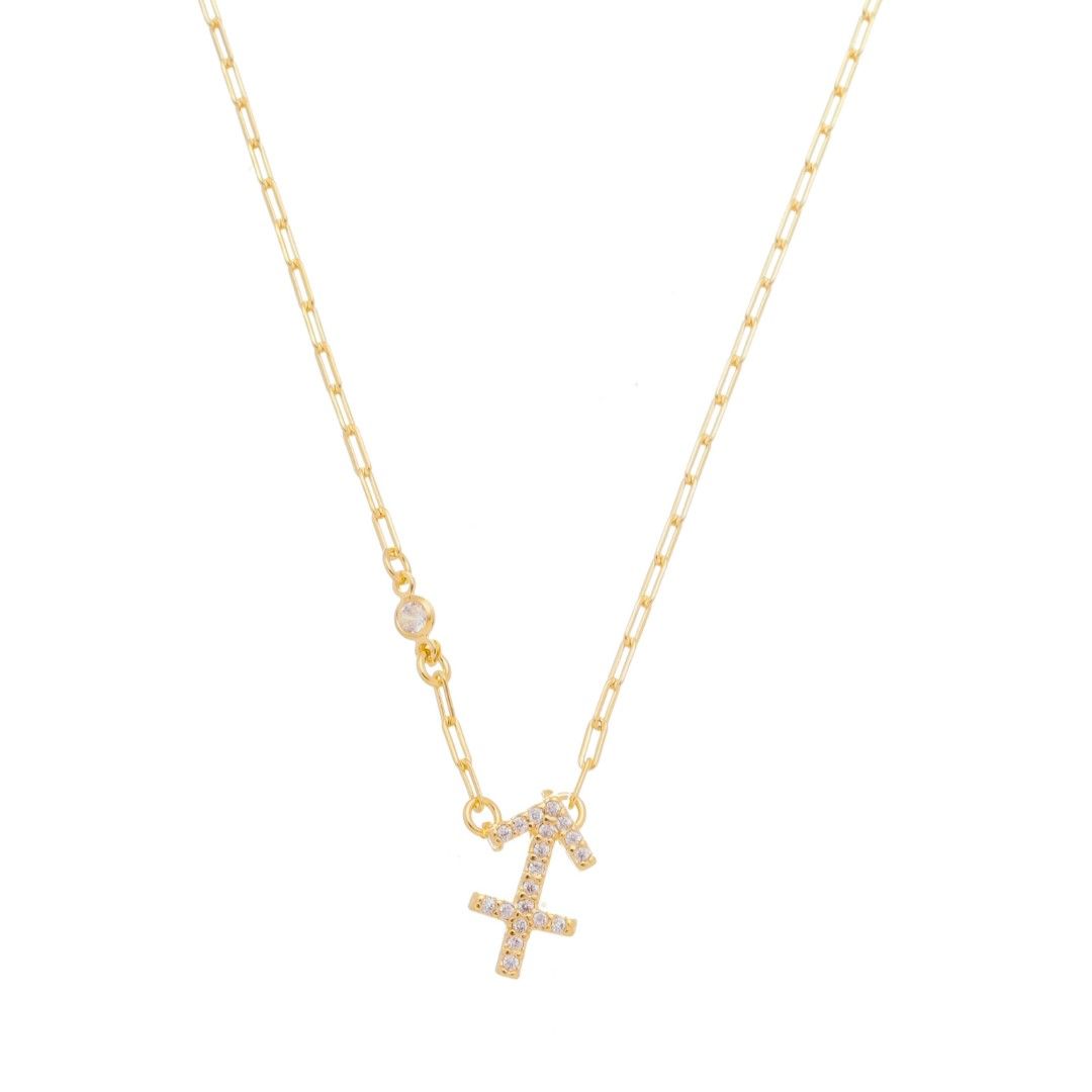 Colar de Signos Zircônias Folheado a Ouro 18k