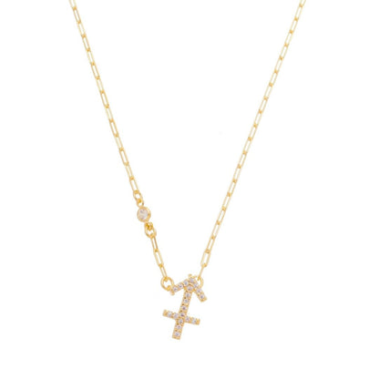 Colar de Signos Zircônias Folheado a Ouro 18k