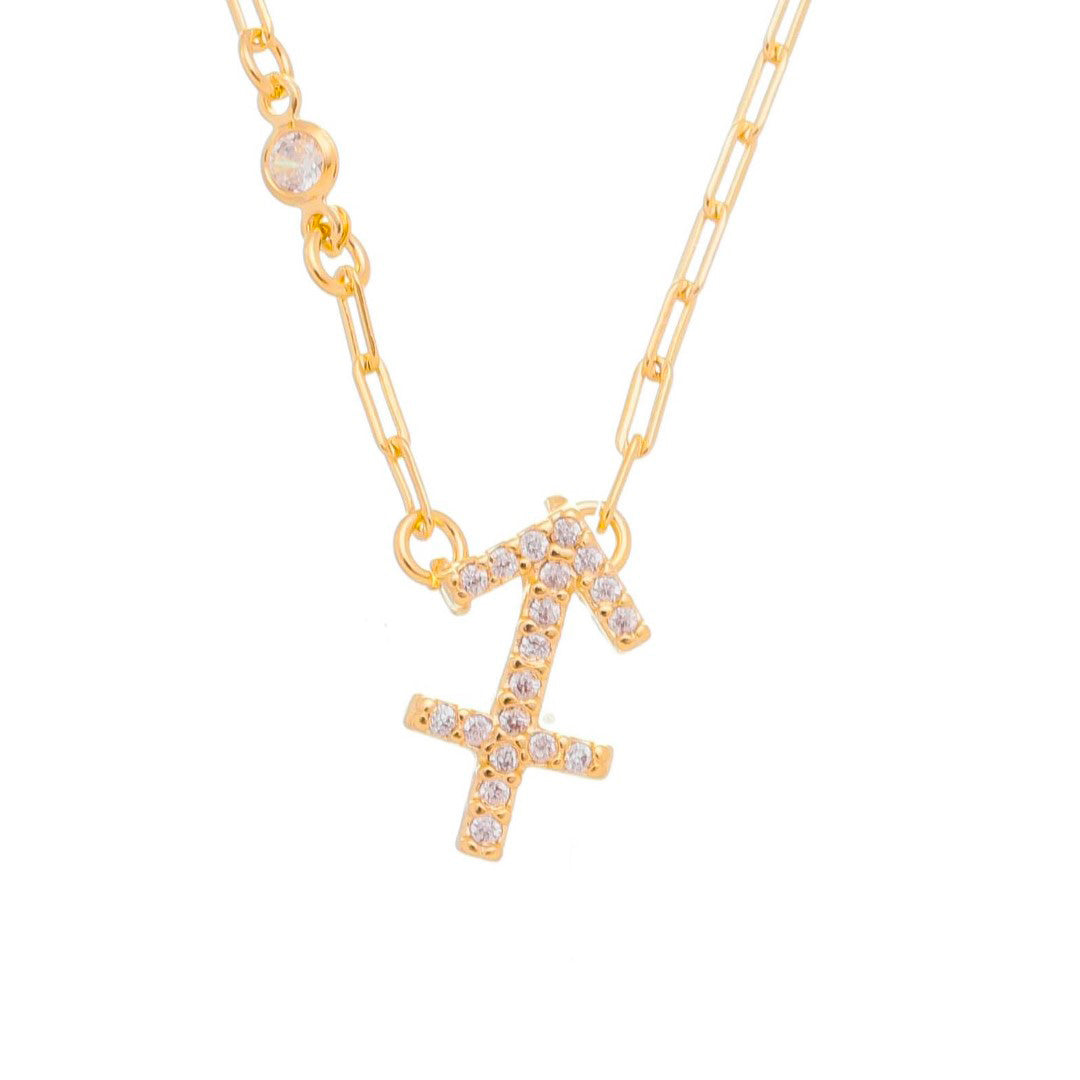 Colar de Signos Zircônias Folheado a Ouro 18k