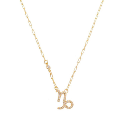 Colar de Signos Zircônias Folheado a Ouro 18k