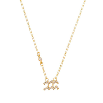 Colar de Signos Zircônias Folheado a Ouro 18k