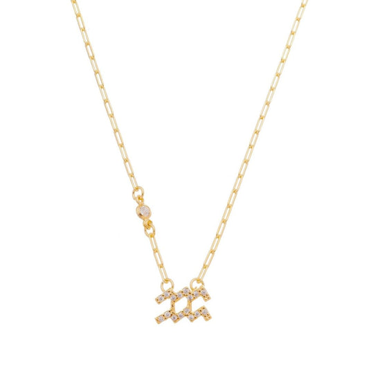 Colar de Signos Zircônias Folheado a Ouro 18k