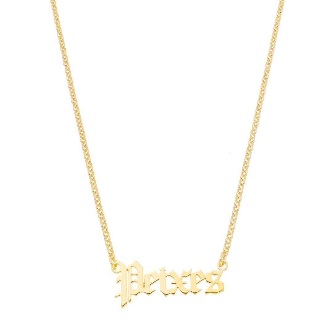 Colar de Signos Manuscrito Folheado a Ouro 18k