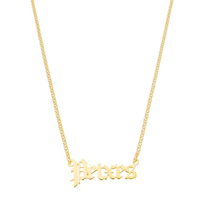 Colar de Signos Manuscrito Folheado a Ouro 18k