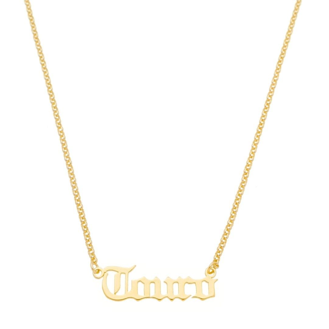 Colar de Signos Manuscrito Folheado a Ouro 18k