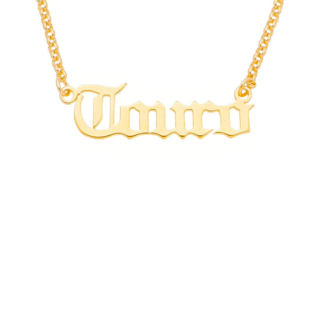 Colar de Signos Manuscrito Folheado a Ouro 18k
