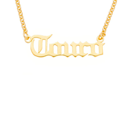 Colar de Signos Manuscrito Folheado a Ouro 18k