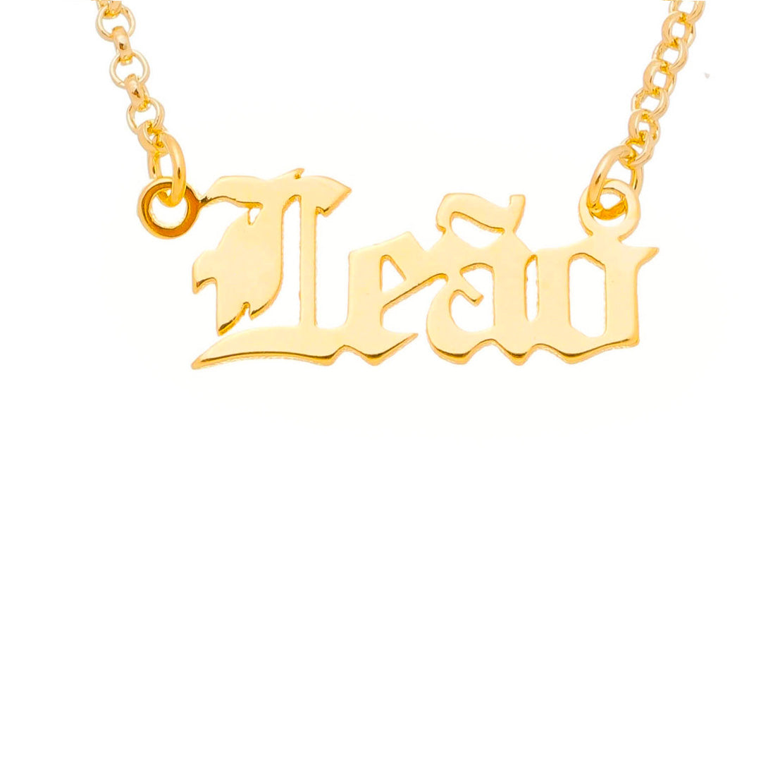 Colar de Signos Manuscrito Folheado a Ouro 18k
